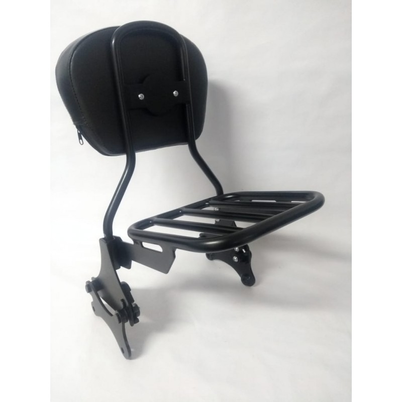 SISSY BAR DESTACÁVEL PRETO FOSCO ROAD KING E STREET GLIDE